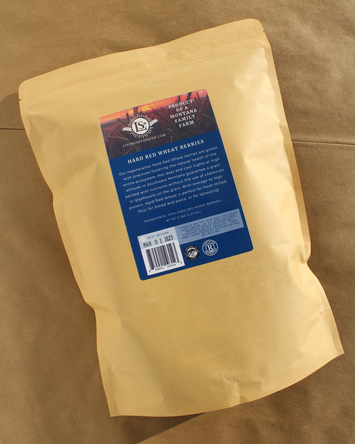 Regenerative Hard Red Wheat Berries