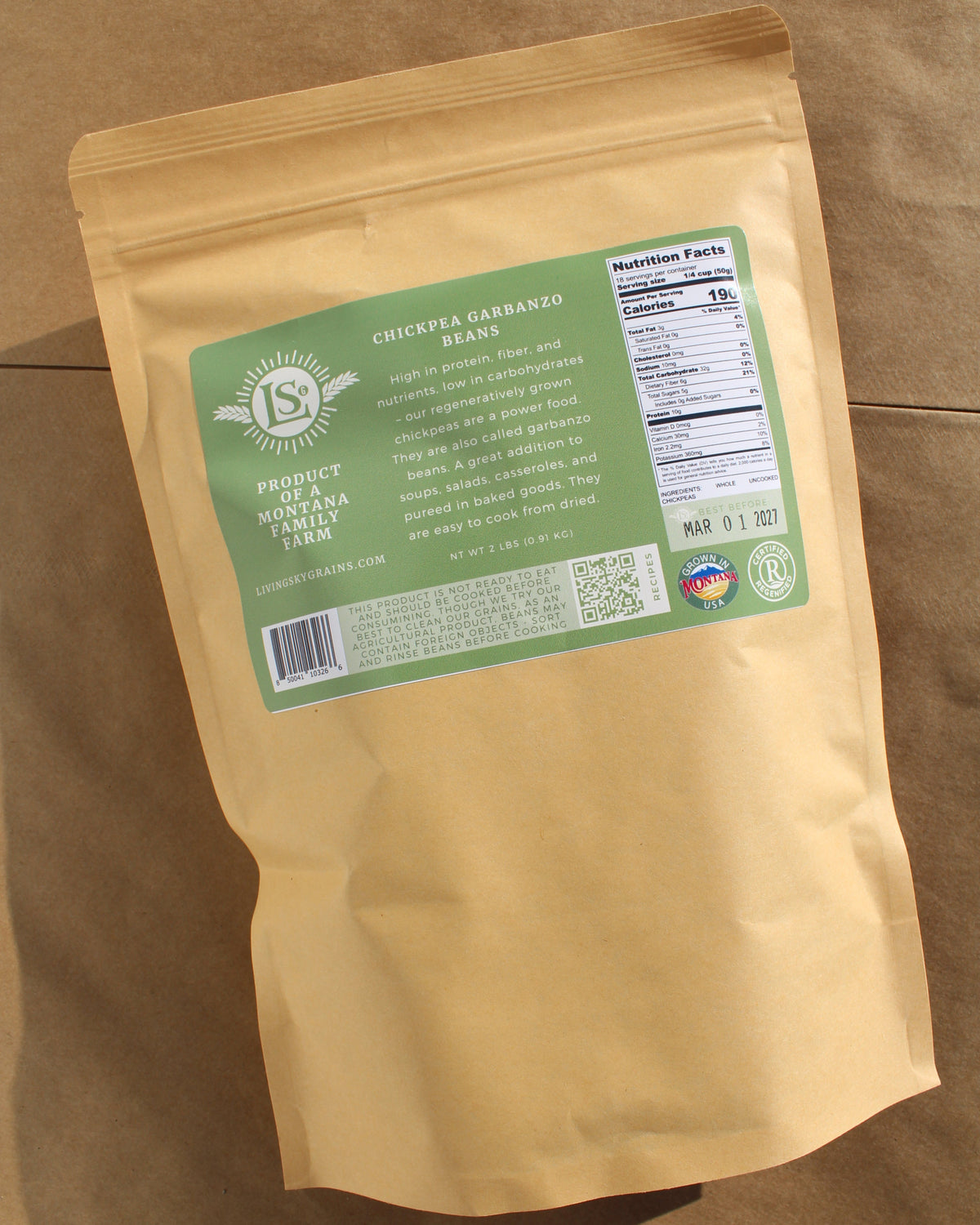 Regenerative Chickpea Garbanzo Beans