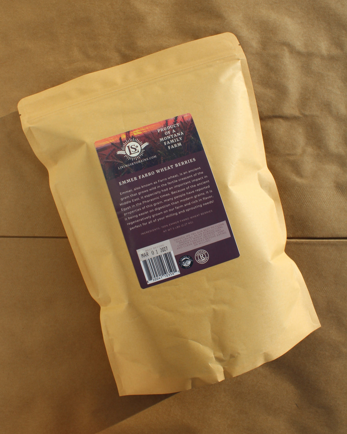 Regenerative Emmer Farro Wheat Berries